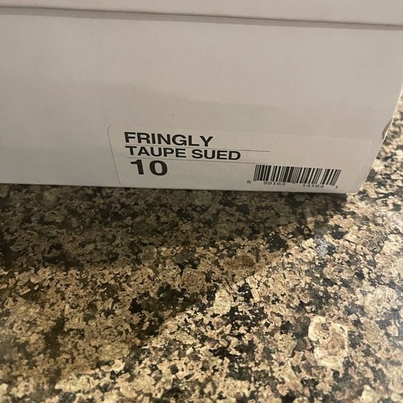 Steve Madden Fringly Taupe Heels 10 - Picture 8 of 8